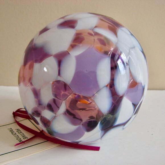 Hand Blown Glass Ornament Art Glass Christmas Tree Ornament One-of-a-Kind - Picture 7 of 9